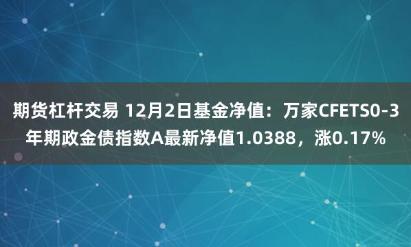 期货杠杆交易 12月2日基金净值：万家CFETS0-3年期政金债指数A最新净值1.0388，涨0.17%