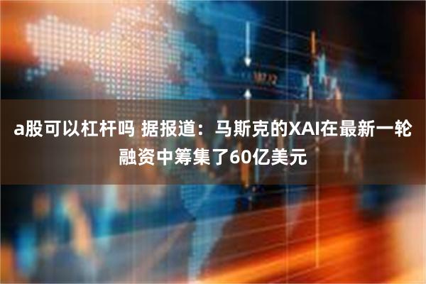 a股可以杠杆吗 据报道：马斯克的XAI在最新一轮融资中筹集了60亿美元