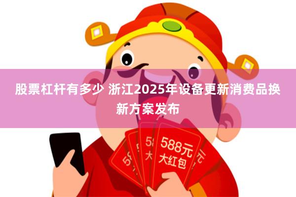 股票杠杆有多少 浙江2025年设备更新消费品换新方案发布